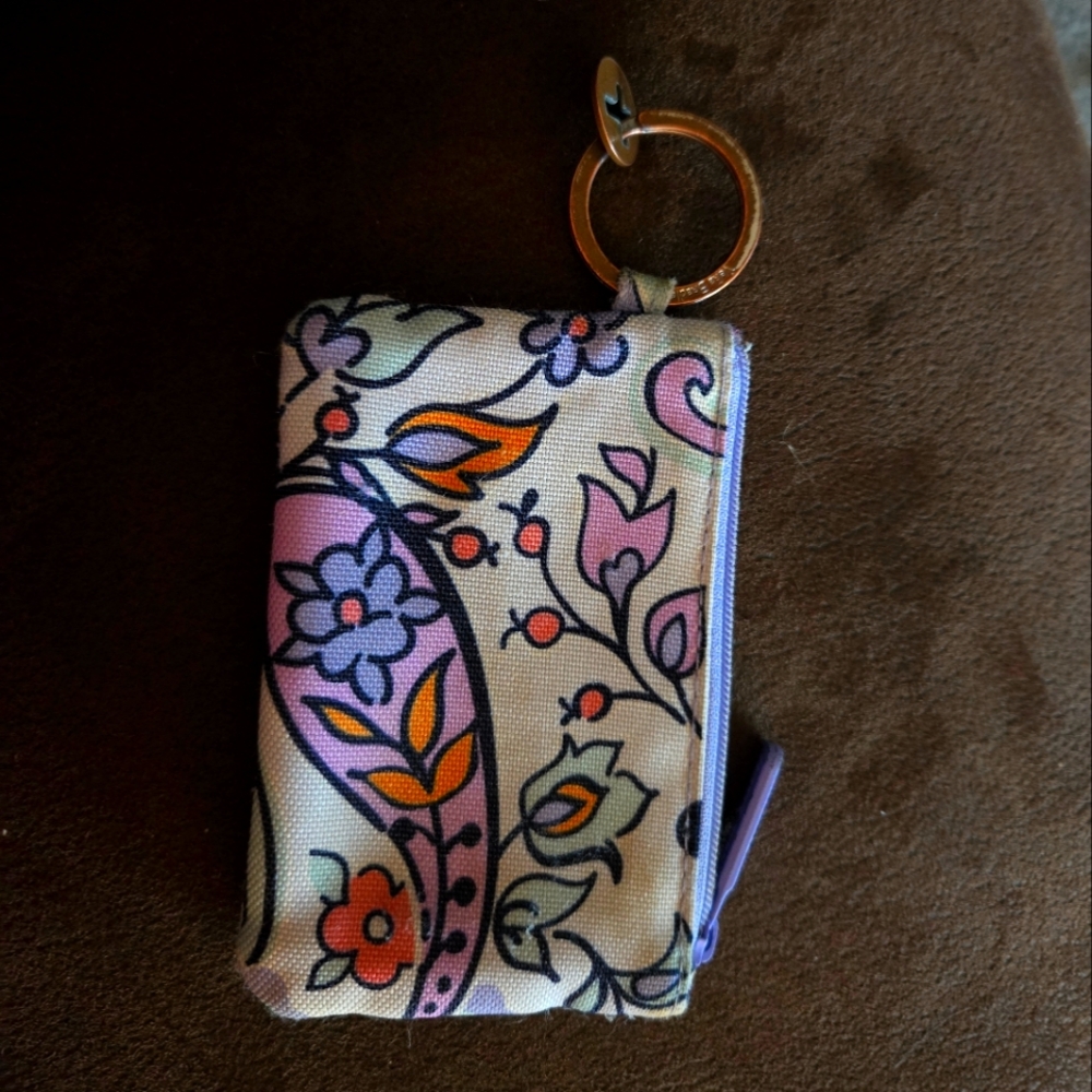 Vera Bradley Floral Keychain Pouch